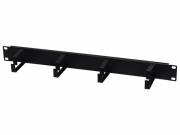 Stalflex CO19-1U-B 19" 1U fekete kábelrendező