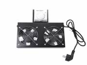 Techson Ventilátor modul, 2 ventilátor, analóg termosztát, 19