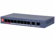 Dahua CS4010-8ET2GT-110 8x10/100 Mbps PoE + 2x1 Gbps uplink, 110W, Cloud Managed PoE Switch