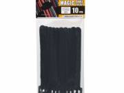 Vezeték kötegelő - 05510 (125mm, tépőzáras, fekete, 10db-os) - HANDY-TOOLS
