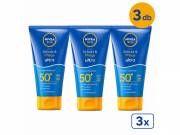 NIVEA 3 darabos naptej csomag Ultra SPF50+ 150 ml Nagyon Magas Fényvédelem