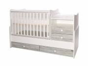 Lorelli Combo kombi ágy 70x170 - White Artwood