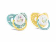Baby Care cumi kupakkal 2db 6M+ - YELLOW/BLUE