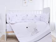 Lorelli 5 részes ágynemű garnitúra - Little Rabbits Grey