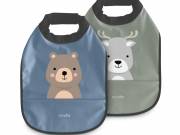 Nuvita 2db-os vízálló előke - Powder Blue/Sage Green 4371