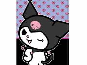 Hello Kitty Kuromi kéztörlő, arctörlő, törölköző 30x50cm