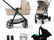 Kinderkraft babakocsi többfunkciós NEWLY 3in1 MINK PRO bézs