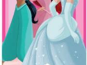 Disney Hercegnők Royal Charm fürdőlepedő, strand törölköző 70x140 cm (Fast Dry)