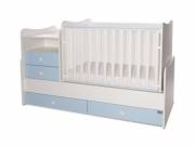 Lorelli Combo kombi ágy 70x170 - White Baby Blue