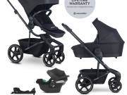 EASYWALKER SET Kočík 4v1 Harvey⁵ 2v1 Midnight Black LITE RWS +CYBEX Aton B2 i-Size,základňa