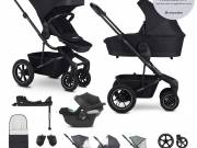 EASYWALKER KÉSZLET Kombinált babakocsi 4v1 Harvey⁵ Midnight Black XXL AIR + CYBEX Aton B2 i-Size + a