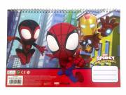 Pókember Spidey Web A/4 spirál vázlatfüzet 40 lapos matricával