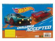 Hot Wheels Runner A/4 spirál vázlatfüzet, 30 lapos