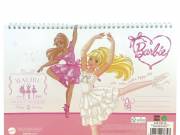 Barbie Ballerina A/4 spirál vázlatfüzet, 30 lapos