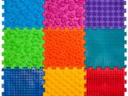 Puzzle Mix 9 elemből álló ortopédiai masszázs szőnyeg