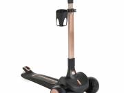 AERO roller, összecsukható, 50kg-ig, 3 kerekű, arany váz FEKETE