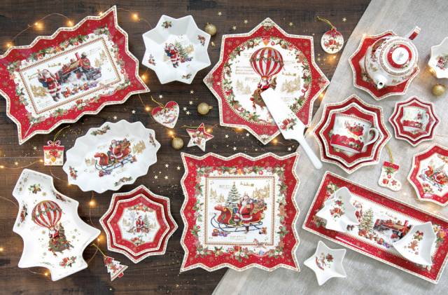 EASY LIFE Souvenirs De Noël Plat De Service 35x23cm