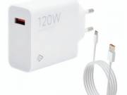 Hálózati töltő Xiaomi MDY-15-EX 120W-6A combo + USB-C adatkábellel (fehér) ORG BHR9462EU