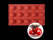 15 adagos félgömb szilikon sütőforma – bonbon, desszert és csokigolyó készítő