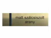 Laserply - 1,5 mm - matt szálcsiszolt arany / fekete