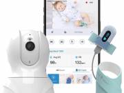 Babytone Baby O2 okos légzésfigyelő zokni- by Viatom, zöld + Kamera (újracsomagolt)