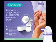 Lansinoh 2 fázisú kompakt elektromos mellszívó + 160 ml cumisüveg szettben