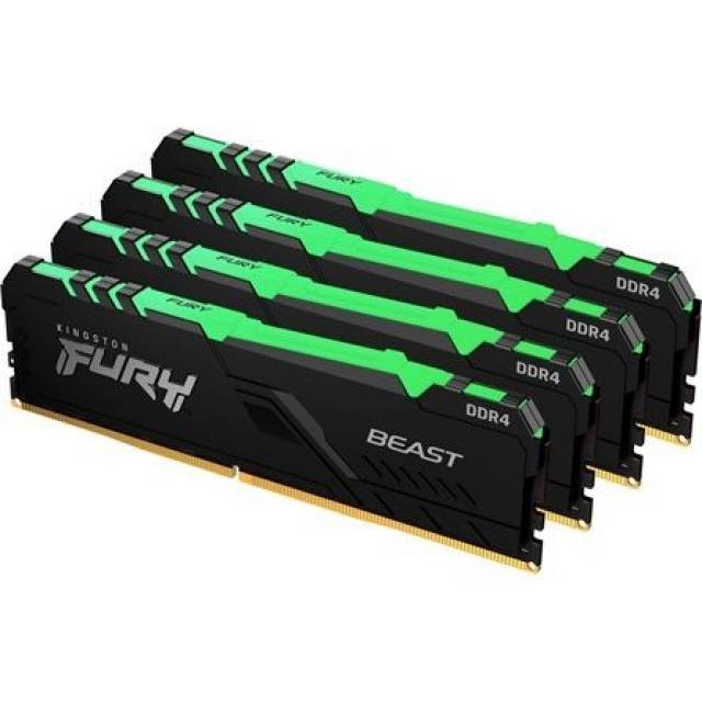 Kingston 64GB DDR4 3200MHz Kit 4x16GB Fury Beast RGB Budapest 