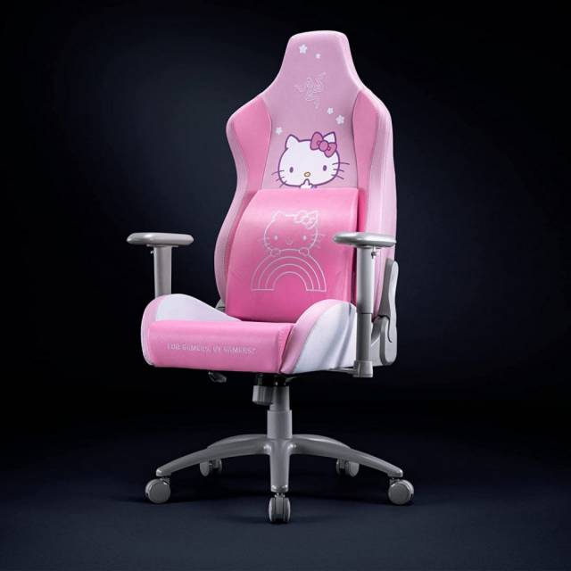 Razer Lumbar Cushion Hello Kitty and Friends Edition Gaming Chair Pink