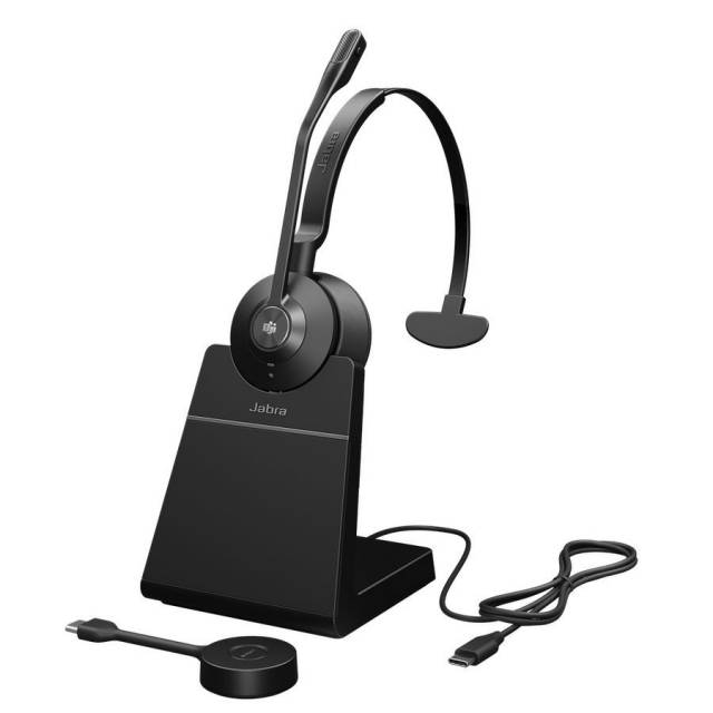 Jabra Engage 55 MS Teams Mono Headset + Charging Station Black Budapest Számítástechnika