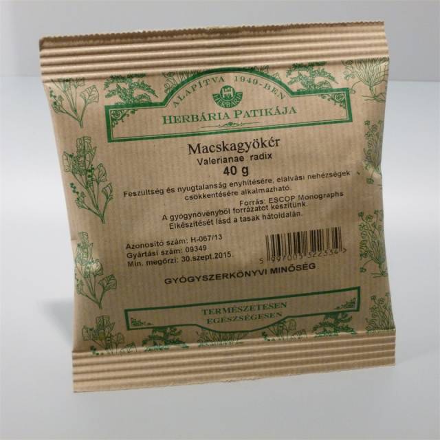 Herbária macskagyökér tea 40 g - Budapest - Egészség, Szépség