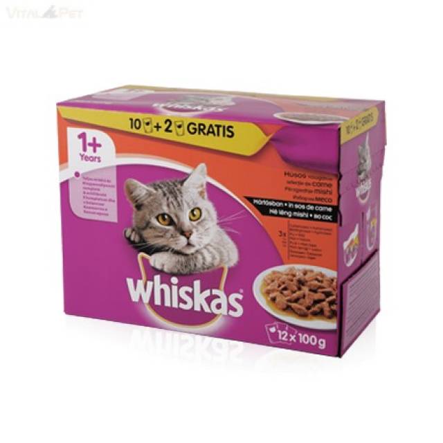 Whiskas 12 pack alutasakos adult húsos Pécs Állat