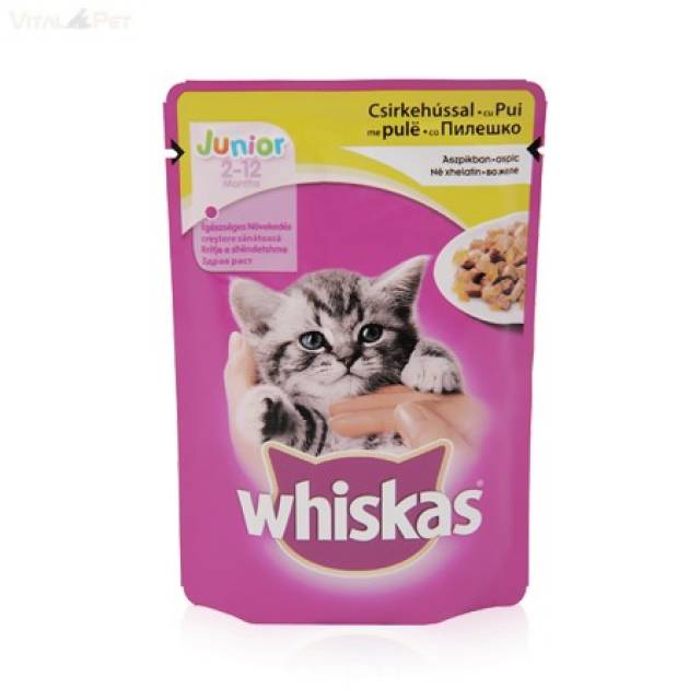 Whiskas alutasakos JUNIOR 100 g csirke aszpikban Pécs Állat