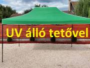UV állóbb 3x4,5 zöld rendezvény sátor árusító piaci horgász kerti pavilon ST30 - Monivel