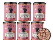 FIDELIS Főtt Menü friss sertéshússal, hajdinával, sütőtökkel és áfonyával (üvegben), 6 x 400 g