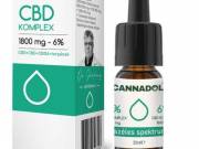 CANNADOL KOMPLEX 6% CBD + CBG + CBDA olaj 1800mg
