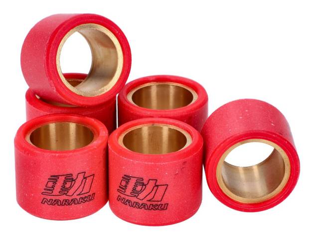 Naraku Variomatikgewichte HD Heavy Duty - 15x12 Mm, 8,0 G, 6er Satz Für Roller & Kleinkrafträder