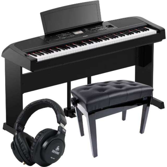 Yamaha DGX670B Complete Digital Piano Bundle (Black) Budapest Zene