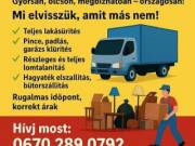 Lomtalanítás pincétől a padlsig ???????? Fejér Megye Egész Területen Hétvégén is