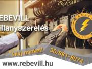 Villanyszerelőt és villanyszerelésben jártas segédet keresek 