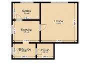 Eladó 50 m2-es házrész Budapest III. kerület, , Békásmegyer