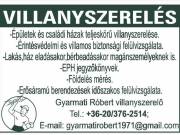 Villanyszerelés.