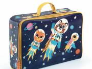 Kis textil bőrönd - Űrutazás - Space suitcase - Djeco