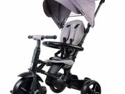 QPlay Rito STAR tricikli és babakocsi kormánykerékkel és tetővel, szürke