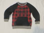 piros kockás pulóver 2-3 év 92 - 98 cm George