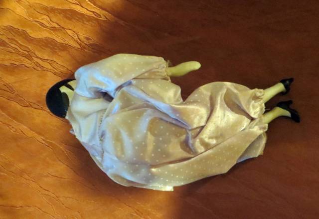 régi vintage Pierrot porcelán bohóc 7. magassága 40 cm - Kép