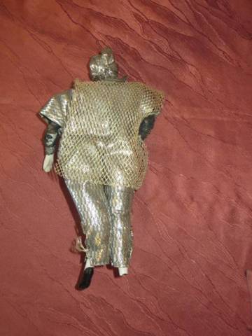 régi vintage porcelán Pierrot bohóc baba 25 magassága:26 cm  - Kép
