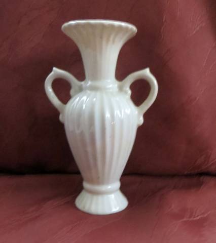 régi SEVA márkájú „Marie” típusú kétfüles porcelán váza Art Deco - Kép