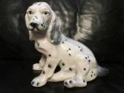 régi retro mázas kerámia dalmata kutya figura 30x27 cm 1970-s év