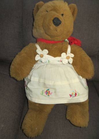 régi óriás vintage Eberhard Banzhaf plüss maci  mackó 72 cm 1980-as évekből - Kép