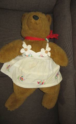 régi óriás vintage Eberhard Banzhaf plüss maci  mackó 72 cm 1980-as évekből - Kép